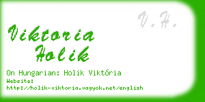 viktoria holik business card